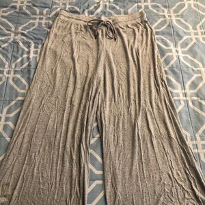 Laurie Felt Fuse Modal Wide-leg Crop Pants Gray Large